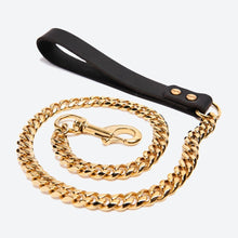 Load image into Gallery viewer, Cuban Link Gold Dog Leash