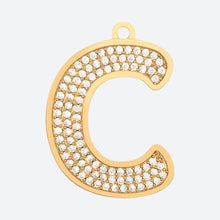 Load image into Gallery viewer, Initial Letter Jewelry Tag - C