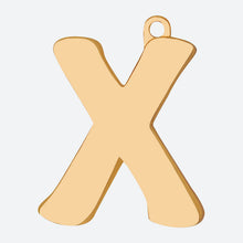 Load image into Gallery viewer, Initial Letter Jewelry Tag - X