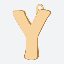 Load image into Gallery viewer, Initial Letter Jewelry Tag - Y