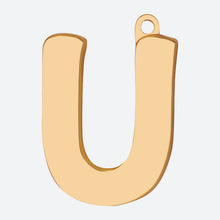 Load image into Gallery viewer, Initial Letter Jewelry Tag - U