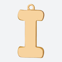 Load image into Gallery viewer, Initial Letter Jewelry Tag - I