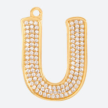 Load image into Gallery viewer, Initial Letter Jewelry Tag - U