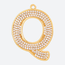 Load image into Gallery viewer, Initial Letter Jewelry Tag - Q