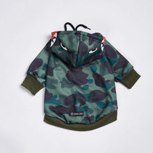 Load image into Gallery viewer, Shark Monster Dog Hoodie - Green Camo