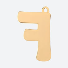 Load image into Gallery viewer, Initial Letter Jewelry Tag - F
