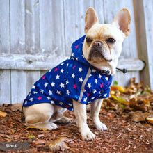 Load image into Gallery viewer, Star Print Reflective Dog Raincoat