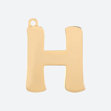 Load image into Gallery viewer, Initial Letter Jewelry Tag - H