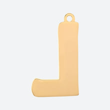 Load image into Gallery viewer, Initial Letter Jewelry Tag - L