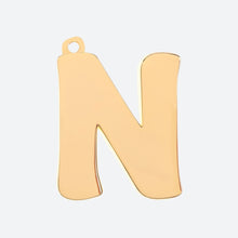 Load image into Gallery viewer, Initial Letter Jewelry Tag - N