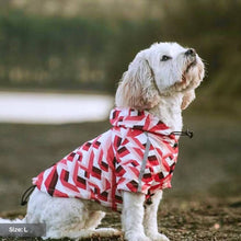 Load image into Gallery viewer, Zig-Zag Reflective Dog Raincoat