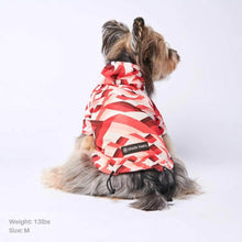 Load image into Gallery viewer, Zig-Zag Reflective Dog Raincoat