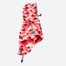 Load image into Gallery viewer, Zig-Zag Reflective Dog Raincoat