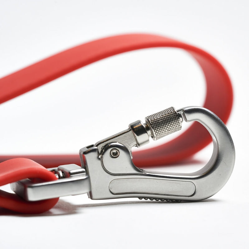 Waterproof PVC Dog Leash - Red