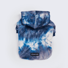Load image into Gallery viewer, Vintage Navy Sky Dye Dog Hoodie
