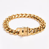 Cuban Link 20mm Dog Gold Chain Collar