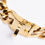 Cuban Link 20mm Dog Gold Chain Collar