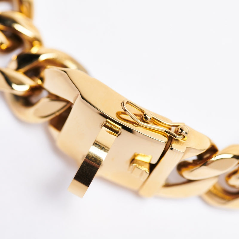 Cuban Link 20mm Dog Gold Chain Collar