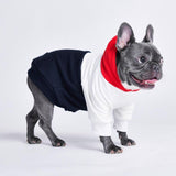 Red, White, Navy Dog Hoodie