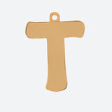 Initial Letter Jewelry Tag - T