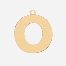 Load image into Gallery viewer, Initial Letter Jewelry Tag - O
