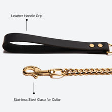 Load image into Gallery viewer, Cuban Link Gold Dog Leash
