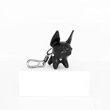 Load image into Gallery viewer, Black Bulldog Keychain
