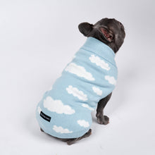 Load image into Gallery viewer, Clouds Knit Dog Sweater - Blue

