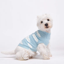 Load image into Gallery viewer, Clouds Knit Dog Sweater - Blue
