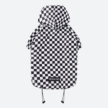 Load image into Gallery viewer, Checkered Flag Dog Raincoat
