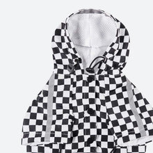 Load image into Gallery viewer, Checkered Flag Dog Raincoat
