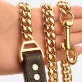 Cuban Link Gold Dog Leash