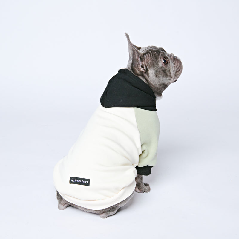 Olive Cream Dog Hoodie