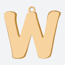Load image into Gallery viewer, Initial Letter Jewelry Tag - W

