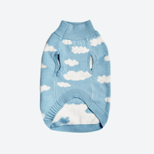 Load image into Gallery viewer, Clouds Knit Dog Sweater - Blue
