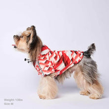 Load image into Gallery viewer, Zig-Zag Reflective Dog Raincoat
