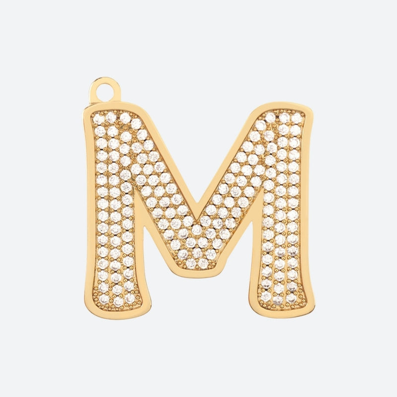 Initial Letter Jewelry Tag - M