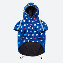 Load image into Gallery viewer, Star Print Reflective Dog Raincoat
