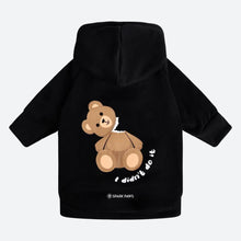 Load image into Gallery viewer, Teddy Bear Dog Hoodie - Black
