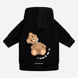 Teddy Bear Dog Hoodie - Black