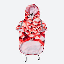 Load image into Gallery viewer, Zig-Zag Reflective Dog Raincoat
