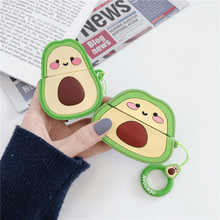 Load image into Gallery viewer, Avocado Silicone AirPod Protective Cases
