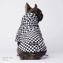 Load image into Gallery viewer, Checkered Flag Dog Raincoat
