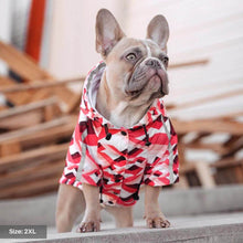 Load image into Gallery viewer, Zig-Zag Reflective Dog Raincoat
